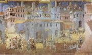 Ambrogio Lorenzetti Life in the City oil painting reproduction